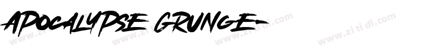 Apocalypse Grunge字体转换